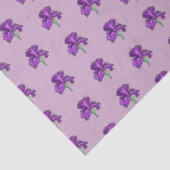 Papier Mousseline Papier Tissu Iris Violet (Détail)