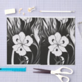 Papier Mousseline Papier Tissu Iris Wild pour emballage (Artisanat)