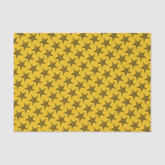 Papier Mousseline Papier Tissu Jaune Doré (Recto)