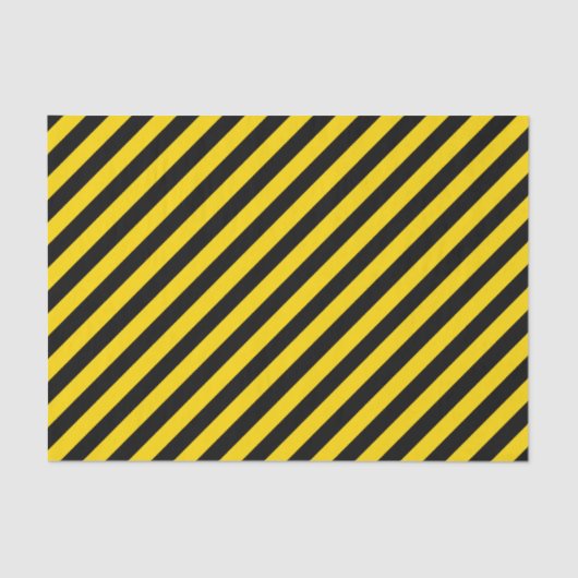 Papier Mousseline Papier Tissu Jaune/Noir Diagonal (Recto)