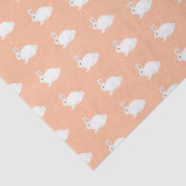 Papier Mousseline Papier tissu lapin blanc (Détail)