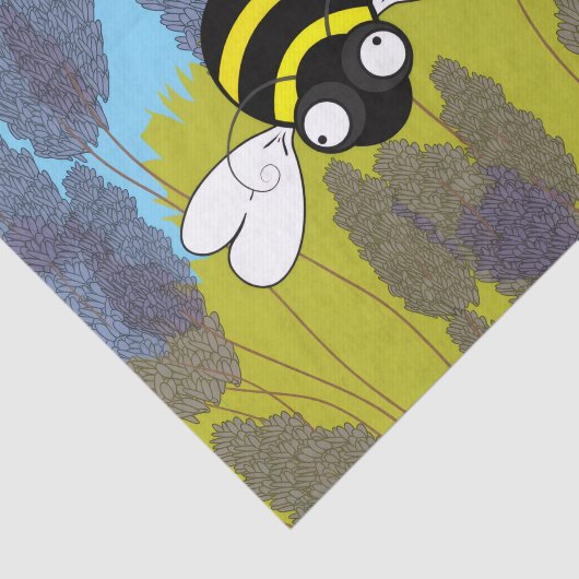 Papier Mousseline Papier Tissu Lavender Bliss (Détail)