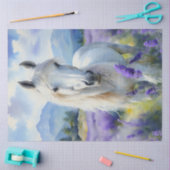 Papier Mousseline Papier Tissu Lavender Horse (Artisanat)