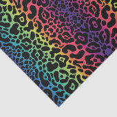 Papier Mousseline Papier Tissu Leopard arc-en-ciel (Détail)