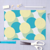 Papier Mousseline Papier Tissu - Les cercles pastel se chevauchent (Artisanat)