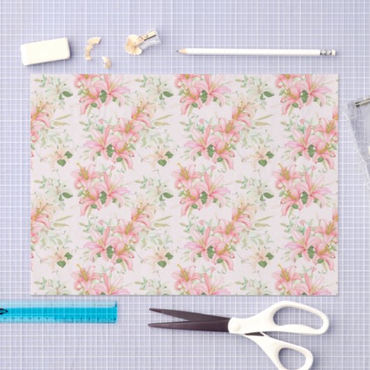 Papier Mousseline Papier Tissu Lily (Artisanat)