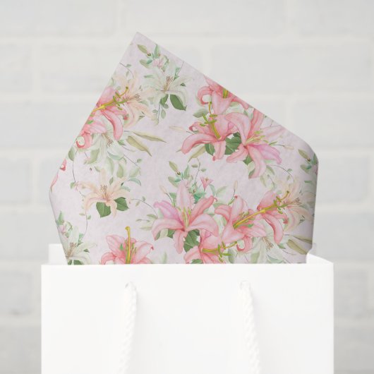 Papier Mousseline Papier Tissu Lily (Sac cadeau)