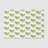 Papier Mousseline Papier Tissu Lime (Recto)