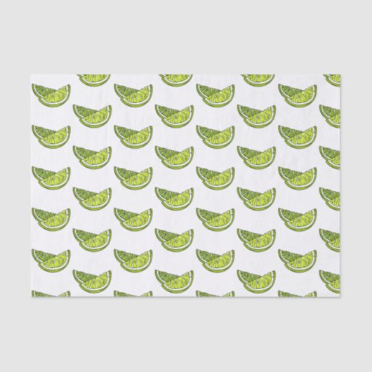 Papier Mousseline Papier Tissu Lime (Recto)