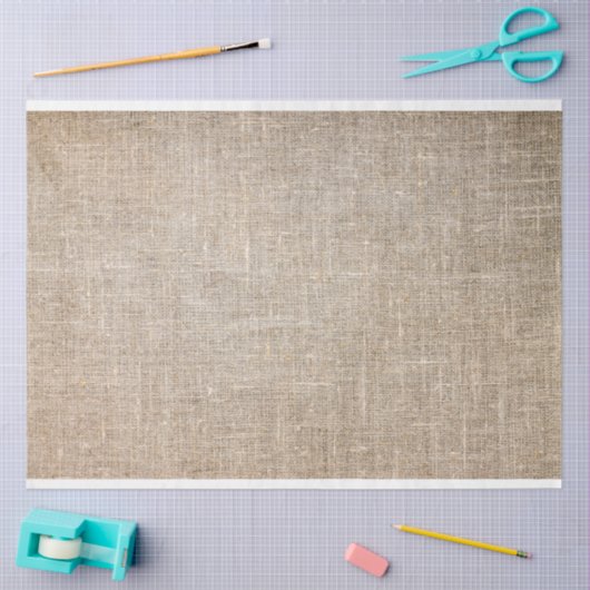 Papier Mousseline papier tissu lin (Artisanat)