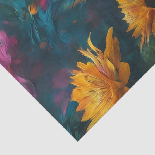 Papier Mousseline Papier Tissu Lion foncé (Détail)