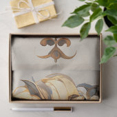 Papier Mousseline Papier Tissu Lion Portrait (Cadeau)