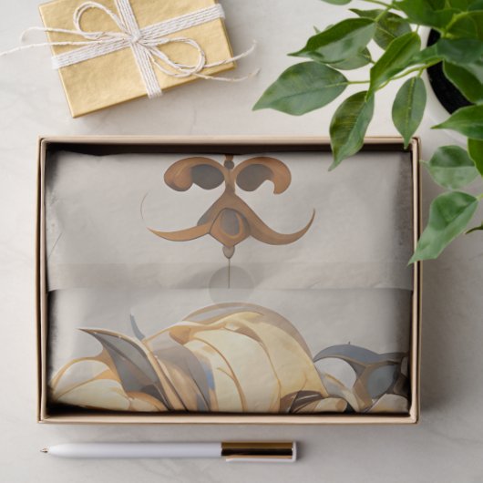 Papier Mousseline Papier Tissu Lion Portrait (Cadeau)