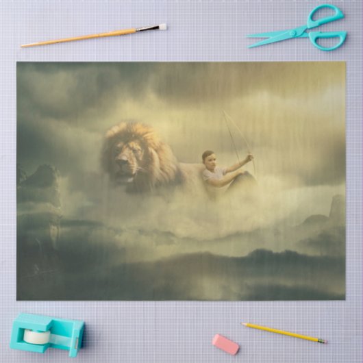 Papier Mousseline Papier Tissu LionHeart Decoupage (Artisanat)