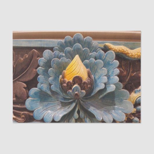 Papier Mousseline Papier Tissu Lotus (Recto)