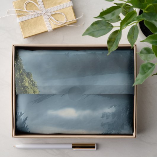 Papier Mousseline Papier Tissu Loup foncé (Cadeau)