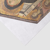 PAPIER MOUSSELINE PAPIER TISSU : MADONNA & ENFANT AVEC QUATRE ANGELS (Détail)