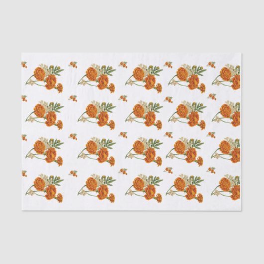 Papier Mousseline Papier Tissu Marigold (Recto)
