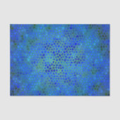 Papier Mousseline Papier Tissu Masqué Dinosaure Bleu (Recto)