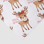 Papier Mousseline Papier Tissu Merry&Bright Cute Reinder (Détail)