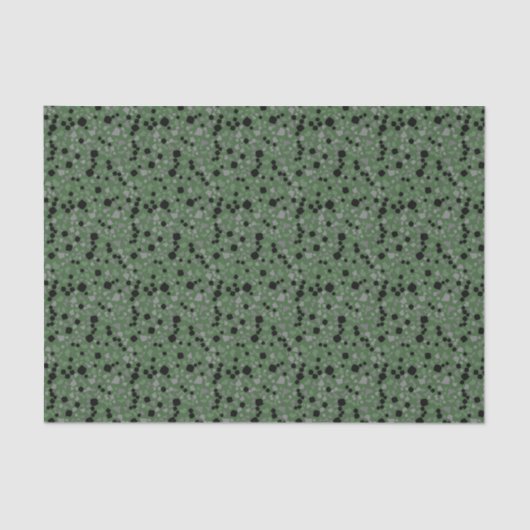 Papier Mousseline Papier Tissu Moderne Simple Olive Green Terrazzo (Recto)