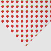 Papier Mousseline Papier Tissu Motif à la fraise mûre (Détail)