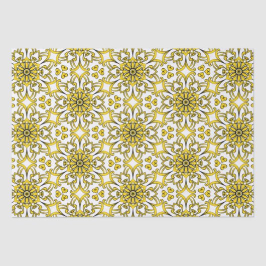 Papier Mousseline Papier Tissu motif de luxe arabesque (Recto)