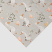 Papier Mousseline Papier Tissu Motif d'oie d'aquarelle mignonne (Détail)