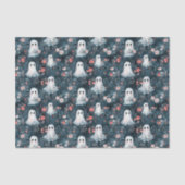 Papier Mousseline Papier Tissu Motif Fantôme Boho foncé (Recto)