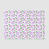 Papier Mousseline Papier Tissu Motif Lilac Fleurs (Recto)