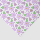 Papier Mousseline Papier Tissu Motif Lilac Fleurs (Détail)