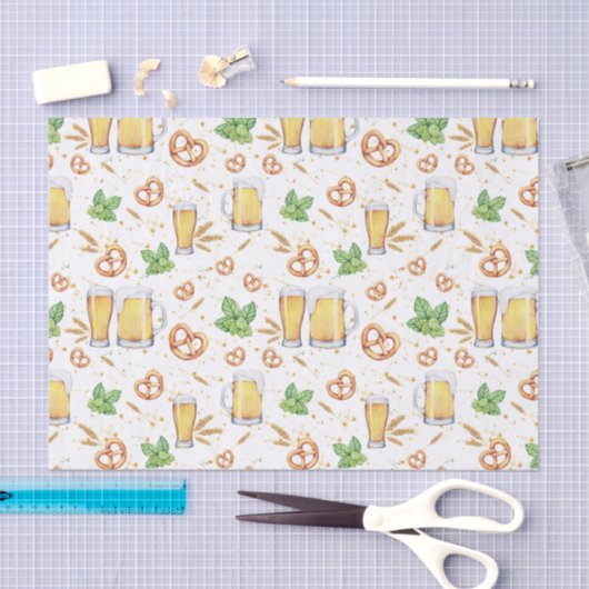 Papier Mousseline Papier Tissu Motif Style Pub (Artisanat)