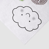 Papier Mousseline Papier Tissu Mouton Palm Arbre Cloud (Détail)