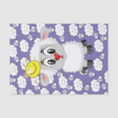 Papier Mousseline Papier Tissu Mouton Soleil Nuages (Recto)