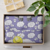 Papier Mousseline Papier Tissu Mouton Soleil Nuages (Cadeau)