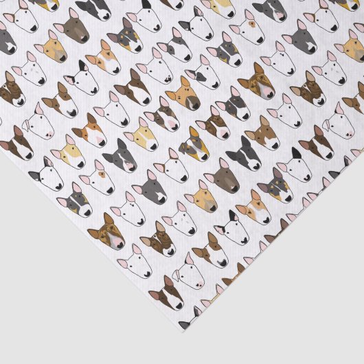 Papier Mousseline Papier Tissu Multibulle Bull Terrier (Détail)