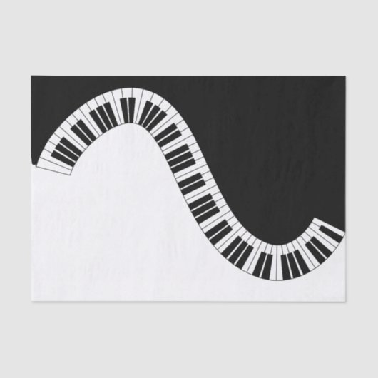 Papier Mousseline Papier Tissu Musical Piano (Recto)