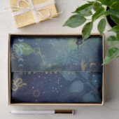 Papier Mousseline Papier Tissu Mystique Céleste Et Lune (Cadeau)