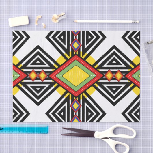 Papier Mousseline Papier Tissu Ndebele (Artisanat)