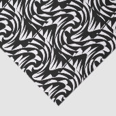 Papier Mousseline Papier Tissu NOIR ET BLANC (Détail)