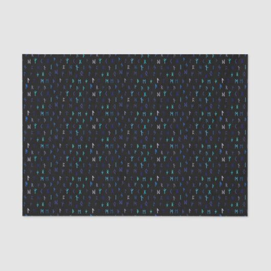 Papier Mousseline Papier Tissu Nordique De Nuit (Recto)