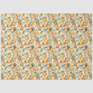 Papier Mousseline Papier Tissu Orange Blossom