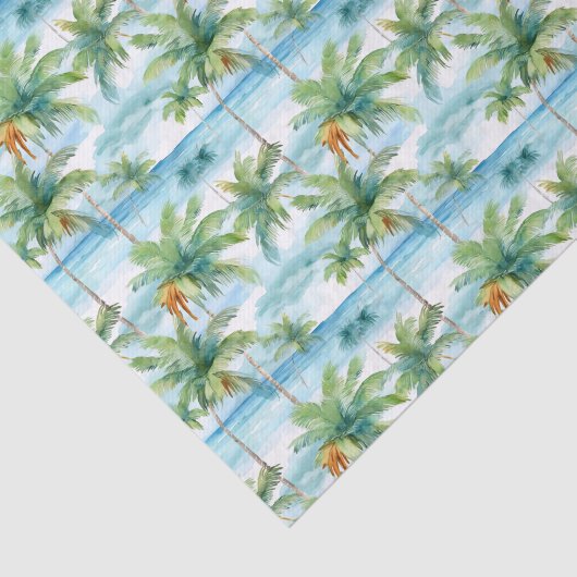 Papier Mousseline Papier Tissu Palm Summer (Détail)
