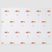 Papier Mousseline Papier Tissu Parapluie Plage (Recto)