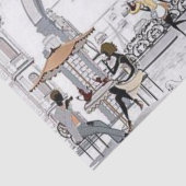 Papier Mousseline Papier Tissu Paris France Café (Détail)