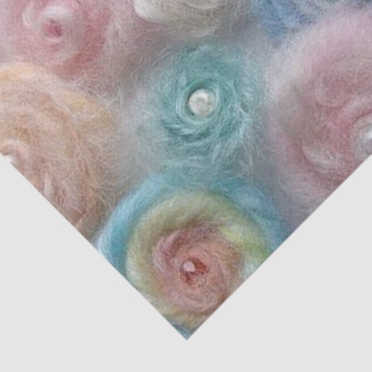 Papier Mousseline Papier Tissu Pastel Fil (Détail)