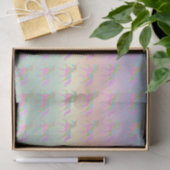 Papier Mousseline Papier Tissu Pastel Rainbow Unicorn (Cadeau)