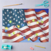 Papier Mousseline Papier Tissu Patriotique American Flag (Artisanat)