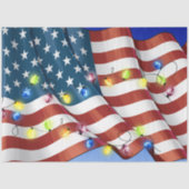 Papier Mousseline Papier Tissu Patriotique American Flag (Recto)