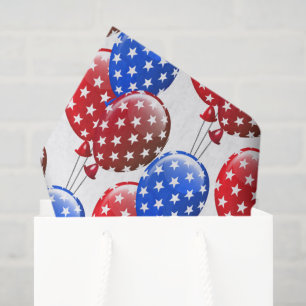 Papier Mousseline Papier Tissu Patriotique Ballons